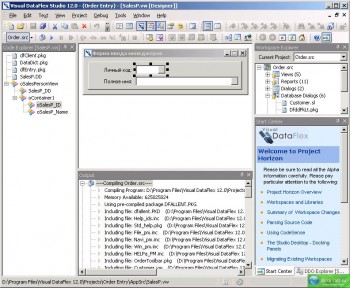 скриншот Visual DataFlex Studio