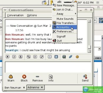 скриншот Gaim