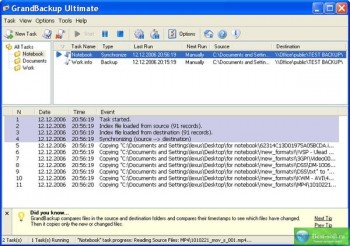 скриншот GrandBackup Ultimate