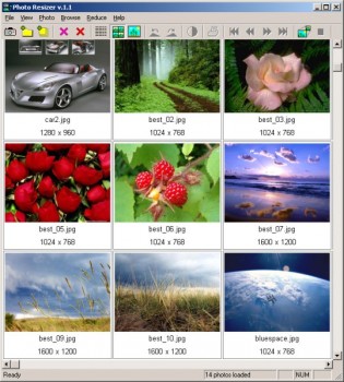 скриншот Photo Resizer