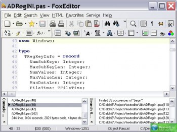 скриншот FoxEditor