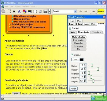 скриншот DFM2HTML