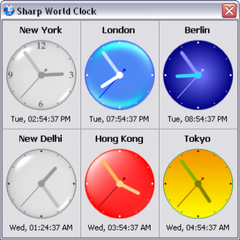 скриншот Sharp World Clock
