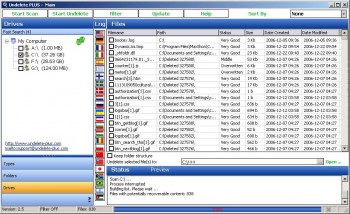 скриншот Undelete Plus