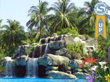 скриншот Тропический водопад