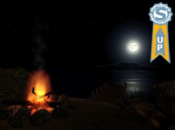 скриншот Костер на берегу