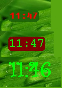 скриншот DesktopFontClock