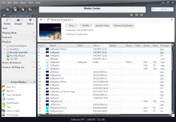 скриншот Media Center