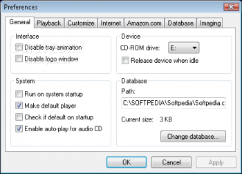 скриншот OrangeCD Player
