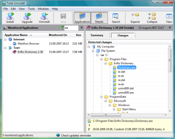 скриншот Total Uninstall