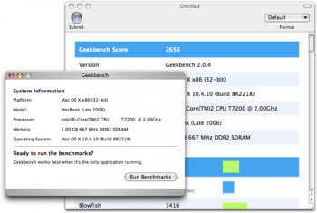 скриншот Geekbench