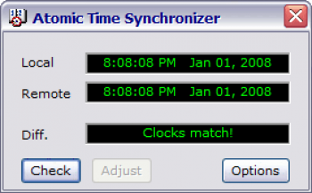 скриншот Atomic Time Synchronizer