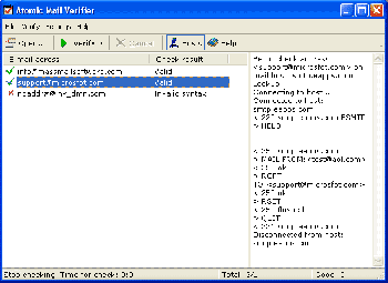 скриншот ePochta Verifier