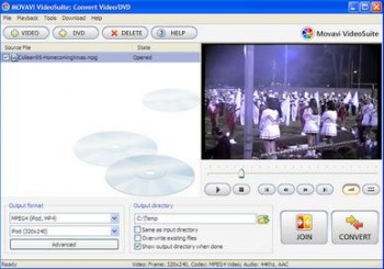 скриншот Movavi Видео Конвертер
