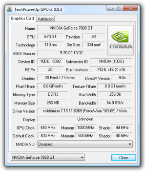скриншот TechPowerUp GPU-Z