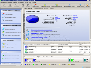 скриншот Partition Manager