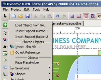 скриншот Dynamic HTML Editor