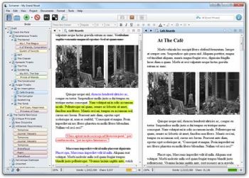 скриншот Scrivener
