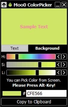 скриншот Moo0 Color Picker