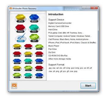 скриншот BYclouder Photo Recovery