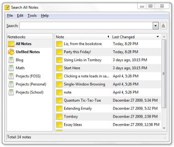 скриншот Tomboy