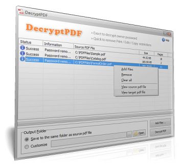 скриншот DecryptPDF