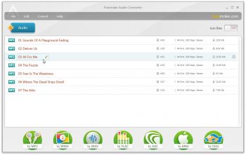 скриншот Freemake Audio Converter