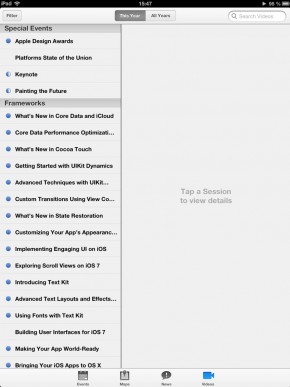 скриншот WWDC