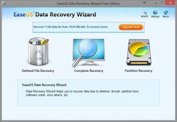 скриншот EaseUs Data Recovery Wizard