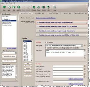 скриншот Likno Web Scroller Builder