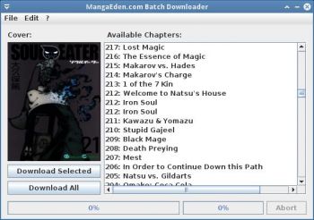 скриншот MangaEden.com Batch Downloader