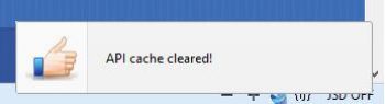 скриншот Clear SterlingAPI Cache