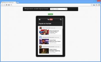 скриншот Responsive mobile view
