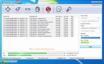 скриншот MP3Resizer