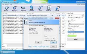 скриншот MP3Resizer