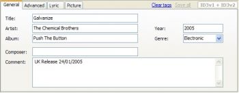 скриншот MP3 Tag Editor