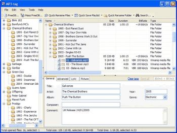 скриншот MP3 Tag Editor