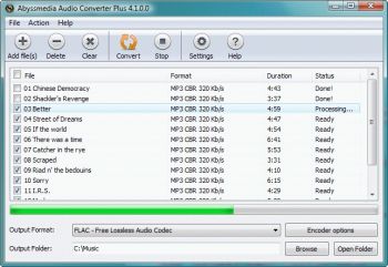 скриншот Abyssmedia Audio Converter