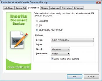 скриншот Insofta Document Backup