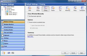 скриншот Actual Window Manager