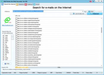 скриншот Web Harvester
