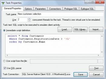 скриншот DTM DB Stress