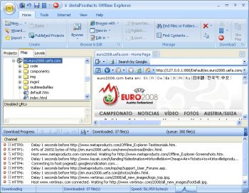 скриншот Offline Explorer Pro