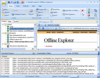 скриншот Offline Explorer Pro