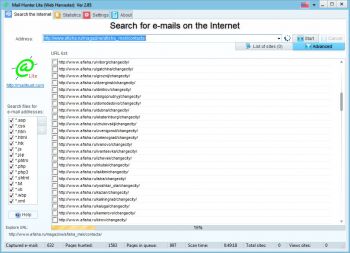 скриншот Mailhunter Lite (Web Harvester)
