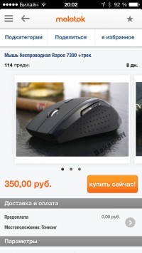 скриншот molotok