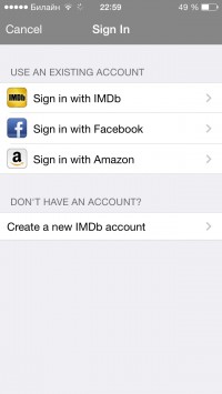 скриншот IMDb Movies & TV