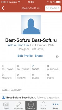 скриншот Quora