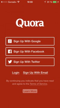 скриншот Quora