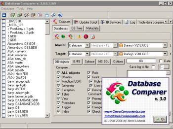 скриншот Database Comparer VCL